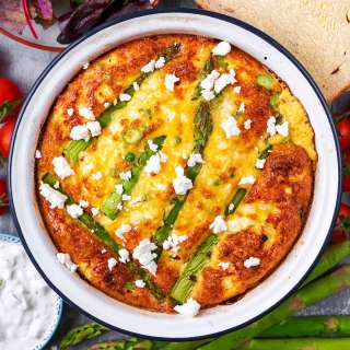 Feta and Asparagus Frittata