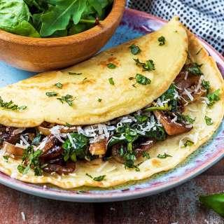 Savoury Pancakes with Caramelised Onion