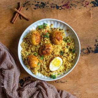 Easy Egg Biryani (Hyderabadi Biryani)