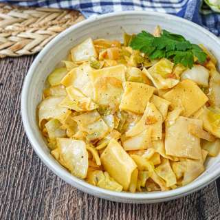 Krpice sa Zeljem (Croatian Pasta with Cabbage)
