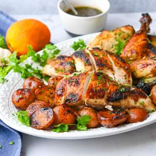 Roast Spatchcock Chicken with Mojo
