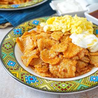 Chechebsa (Ethiopian Torn Flatbread Breakfast)
