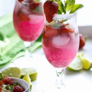 Strawberry Coconut Mojitos
