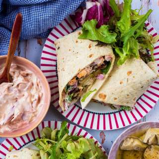Greek Halloumi Wrap