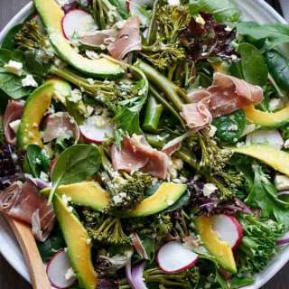 Broccolini, Prosciutto, Feta And Avocado Salad