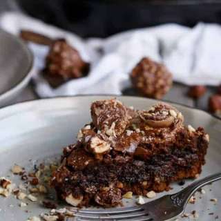 Ferrero Rocher Deep Dish Skillet Brownie Cookie