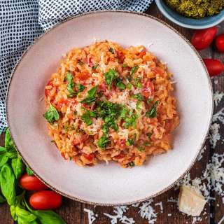 Easy Tomato Baked Risotto