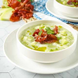 Sopa Fría de Melón (Spanish Cold Melon Soup)