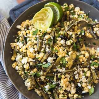 Grilled Cactus & Corn Salad
