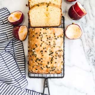 Passion Fruit Lemon Loaf Cake