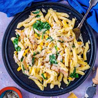 Leftover Chicken Pasta
