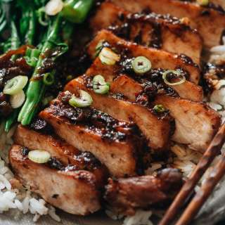 Instant Pot Pork Chops with Black Bean Sauce