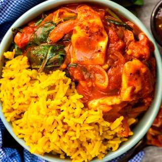 Creamy Halloumi Curry