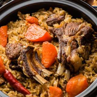 Uyghur Lamb Pilaf (Polo, 羊肉抓饭)