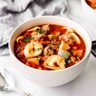 Tortellini Soup with Italian Sausage