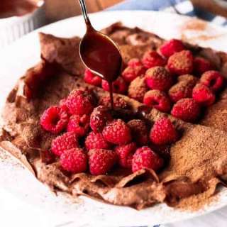 Chocolate Covered Raspberry Crepes