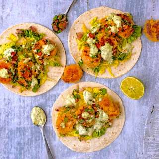 Crispy Prawn Tacos
