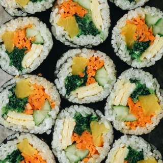 Vegetarian Kimbap