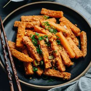 Crispy Fried Pumpkin with Salted Egg Yolk