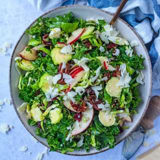 Kale and Brussels Sprout Salad