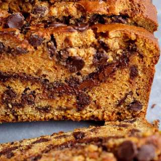 Nutella Pumpkin Chocolate Chip Bread