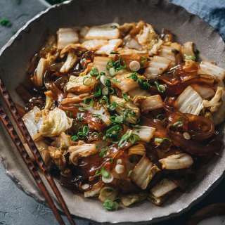Chinese Napa Cabbage with Glass Noodles