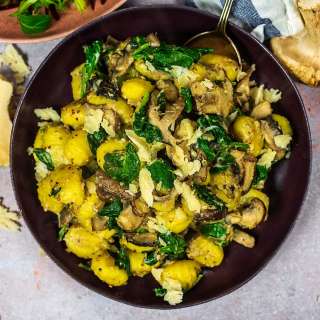 Spinach and Mushroom Gnocchi