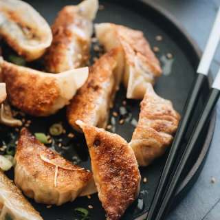 Homemade Vegan Dumplings (素菜锅贴)