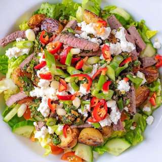 Spicy Steak Salad with Chermoula Dressing
