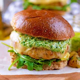 Chicken Pesto Burgers