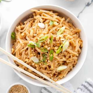 Thai Peanut Sauce Noodles Recipe