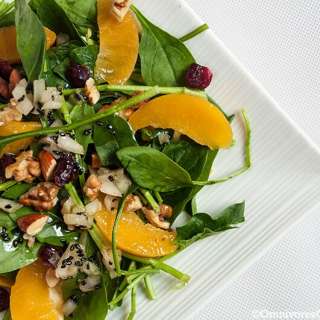 Spinach Salad with Mangoes