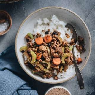 Ground Beef Stir Fry with Celery