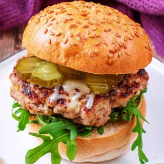 Pork and Apple Burgers