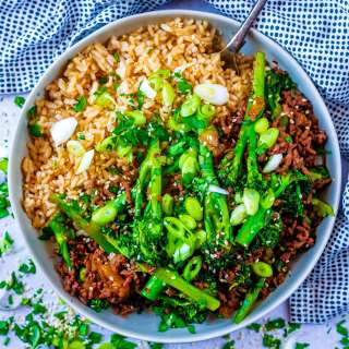10 Minute Sticky Ginger Beef Mince