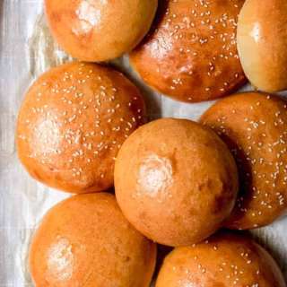 Homemade Brioche Hamburger Buns