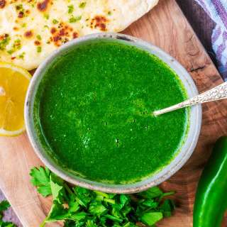 Coriander Chutney (Cilantro Chutney)