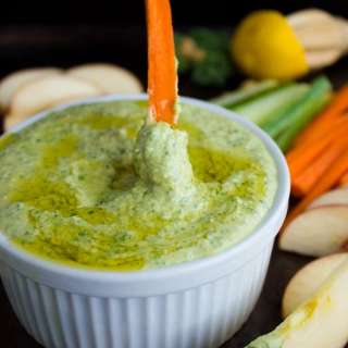 Garlic Kale Hummus Dip