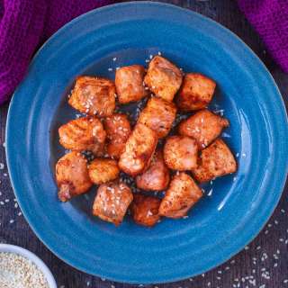 Air Fryer Salmon Bites