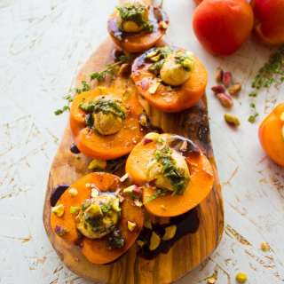 Mozzarella Stuffed Apricots - a Quick Easy Appetizer With Fruit And Cheese