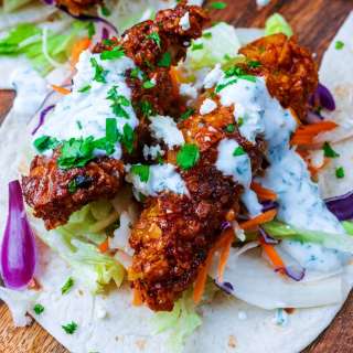 Air Fryer Chicken Tacos (Honey Buffalo)