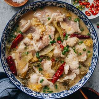 Suan Cai Yu (酸菜鱼, Sichuan Fish with Pickled Mustard Greens)