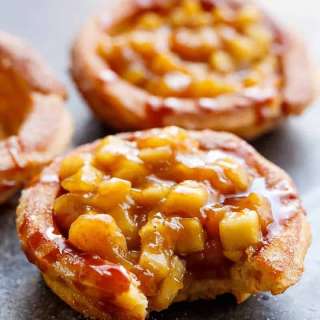 Churro Apple Pie Bowls + Caramel Sauce