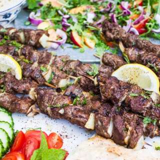 Grilled Lamb Skewers BBQ Party