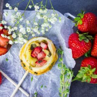 Lollipop Savory Hand Pies With Strawberries