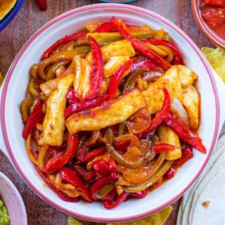 Easy Halloumi Fajitas