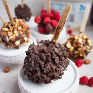 Homemade ice cream pops