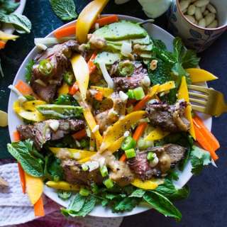 Thai Salad With Lamb And Peanut Dressing
