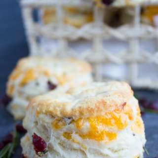How To Make Biscuits With Cheddar Rosemary & Cranberries