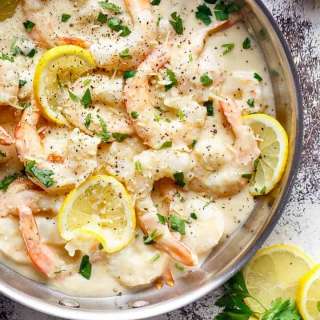 Creamy Lemon Parmesan Shrimp